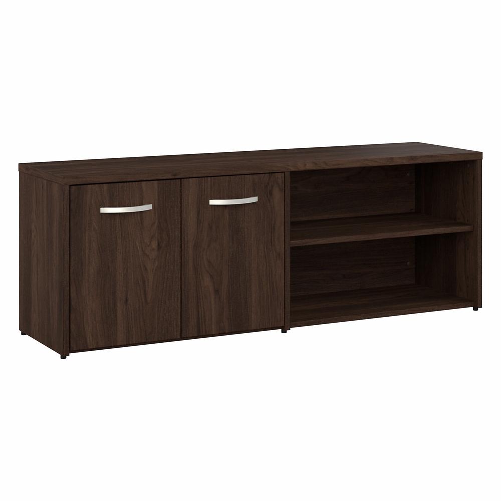 Bush Business Furniture Hybrid Low Storage Cabinet with Doors and Shelves. Picture 1