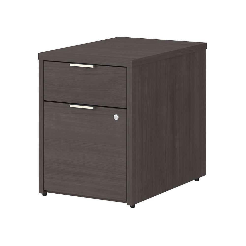 Bush Business Furniture Jamestown 2 Drawer File Cabinet - Assembled, Storm Gray. Picture 1