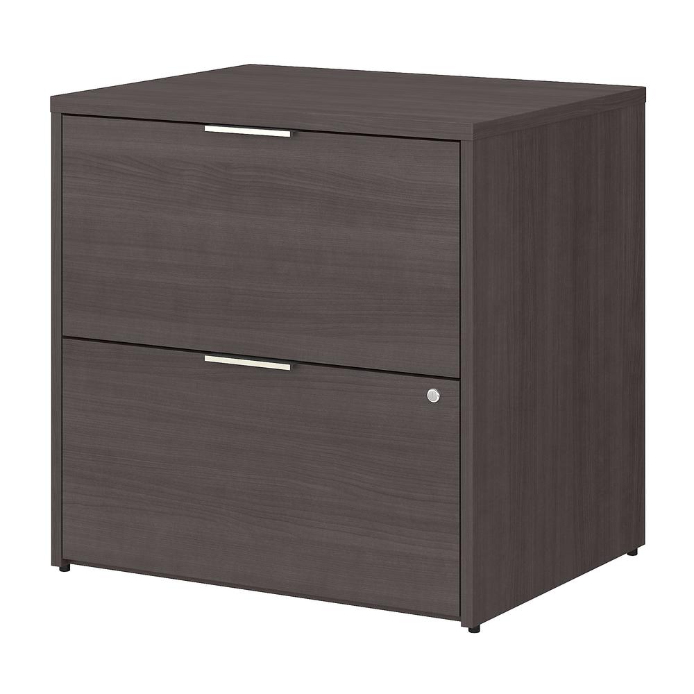 Bush Business Furniture Jamestown 2 Drawer Lateral File Cabinet - Assembled, Storm Gray. Picture 1