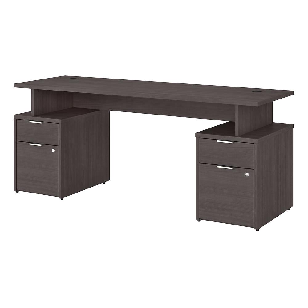 Bush Business Furniture Jamestown 72W Desk with 4 Drawers, Storm Gray. The main picture.