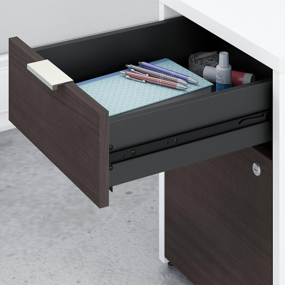 Bush Business Furniture Jamestown 72W Desk with 4 Drawers, Storm Gray/White. Picture 4