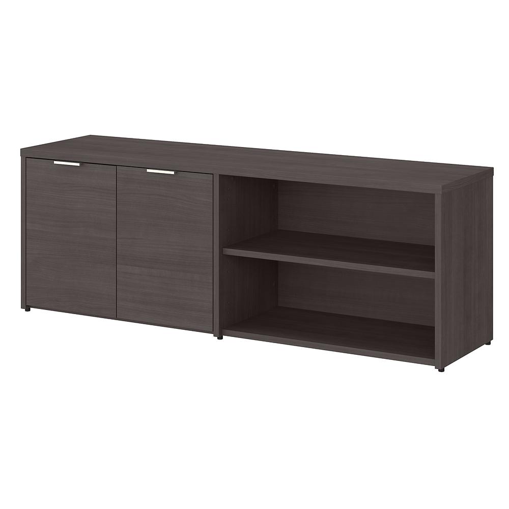 Bush Business Furniture Jamestown Low Storage Cabinet with Doors and Shelves, Storm Gray. Picture 1