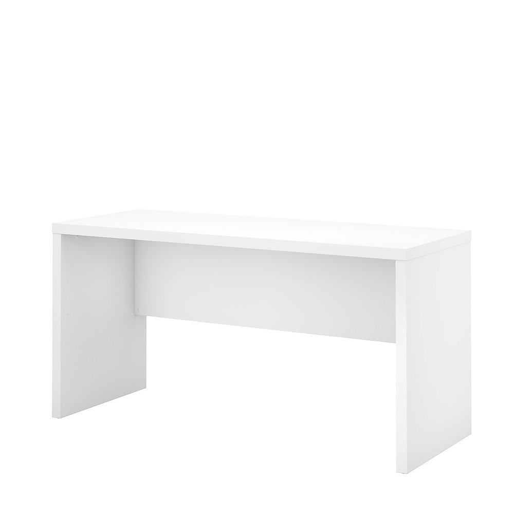 Office by kathy ireland® Echo 60W Credenza Desk, Pure White. Picture 1