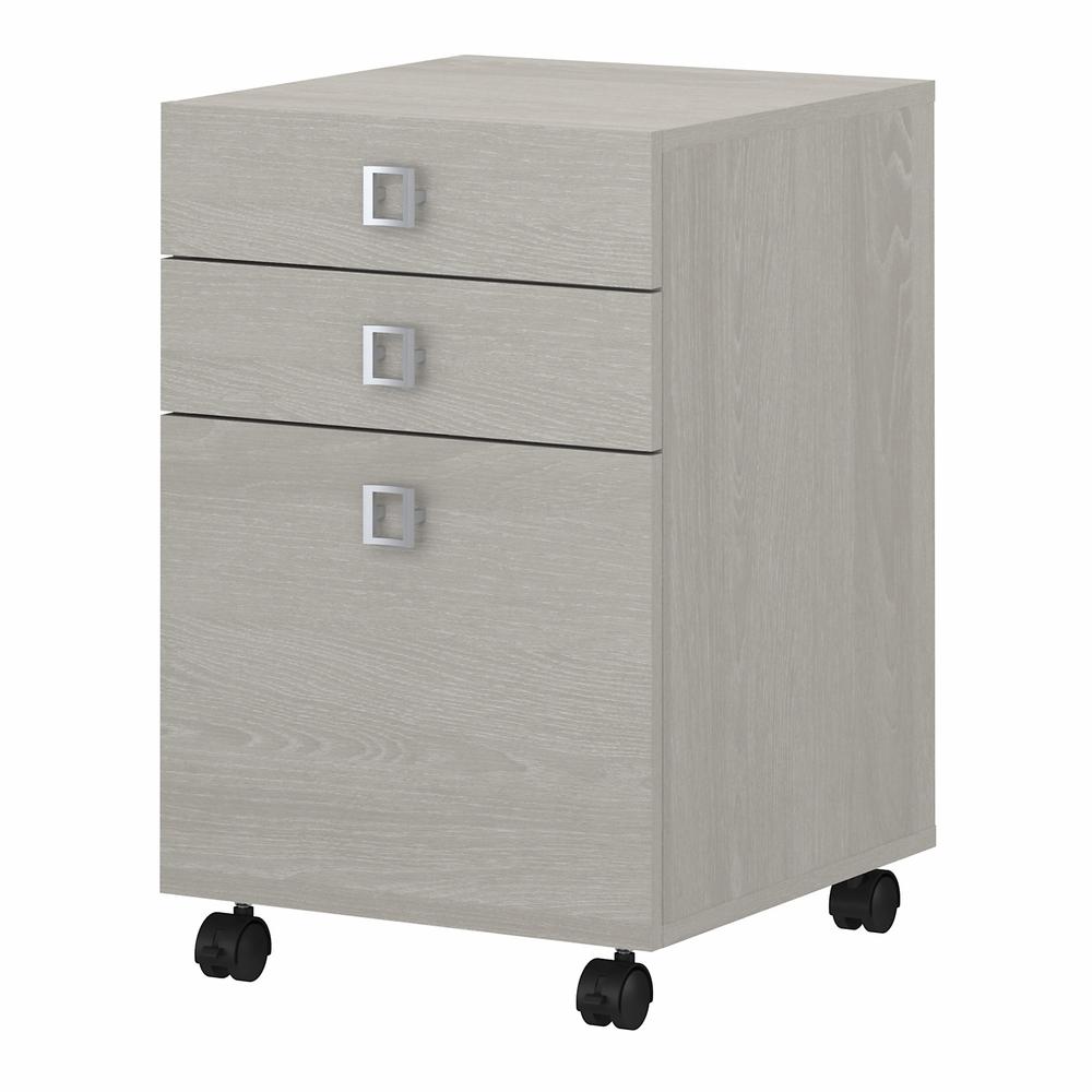 Echo 3 Drawer Mobile File Cabinet in Gray Sand. Picture 1
