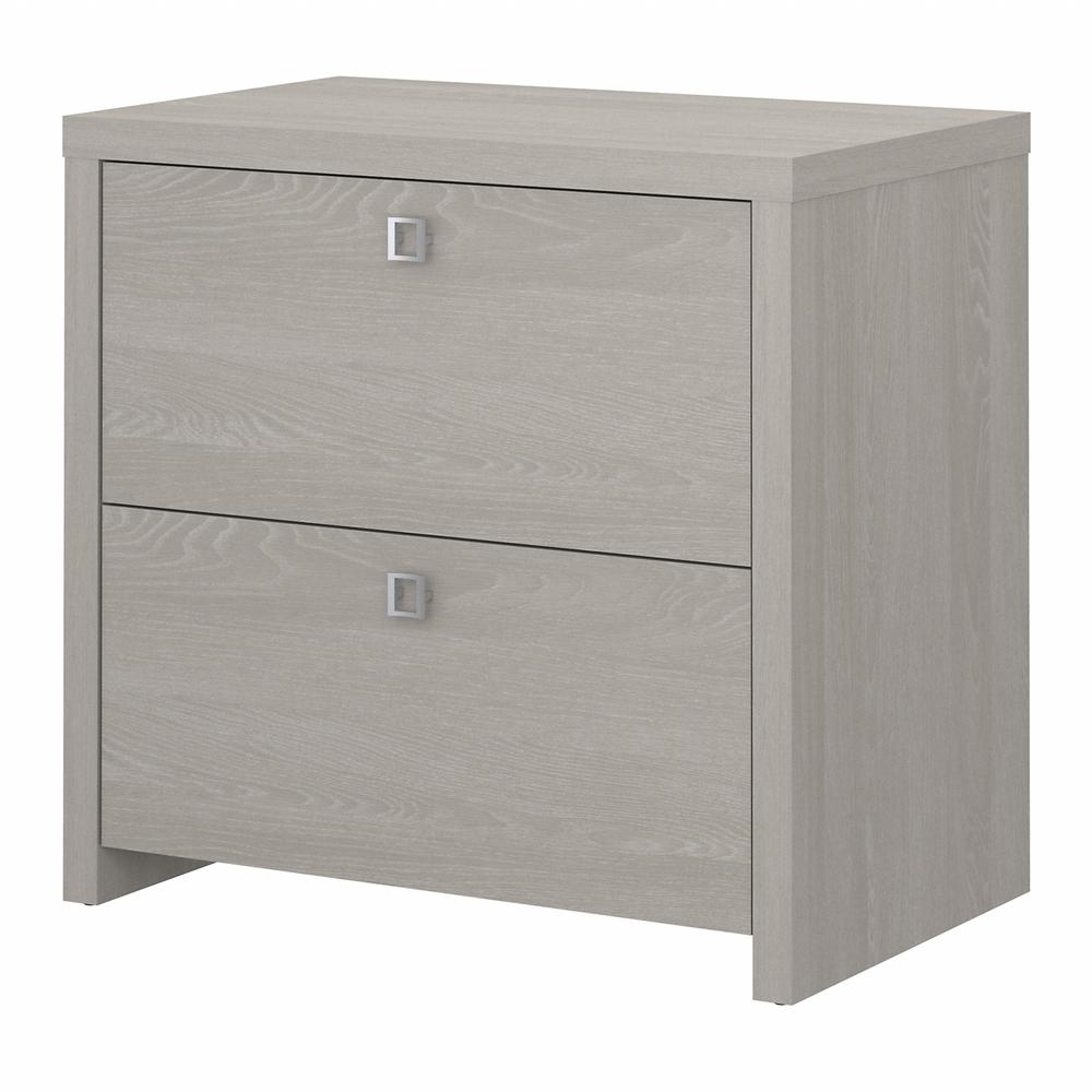 Echo Lateral File Cabinet in Gray Sand. Picture 1