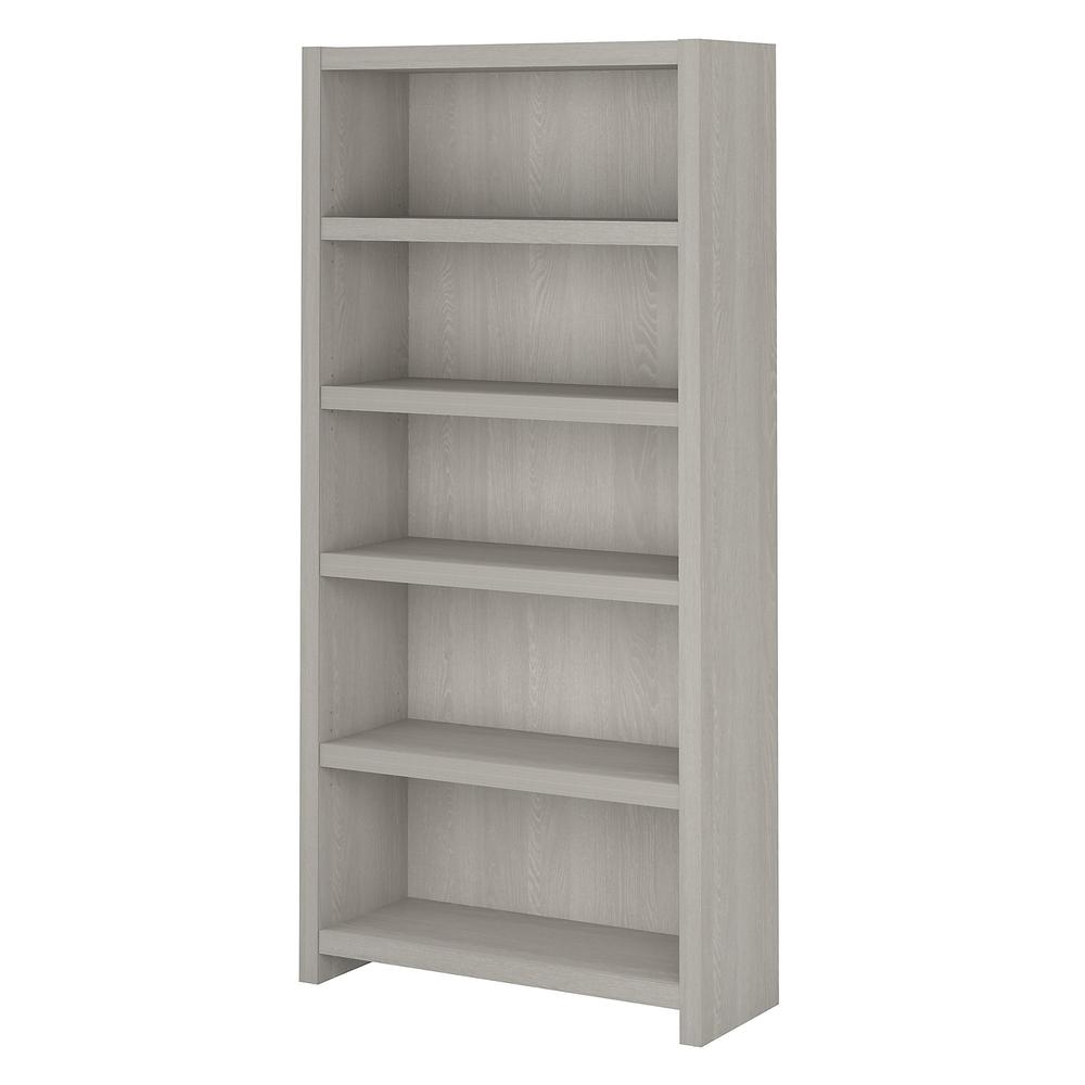 Echo 5 Shelf Bookcase in Gray Sand. Picture 1