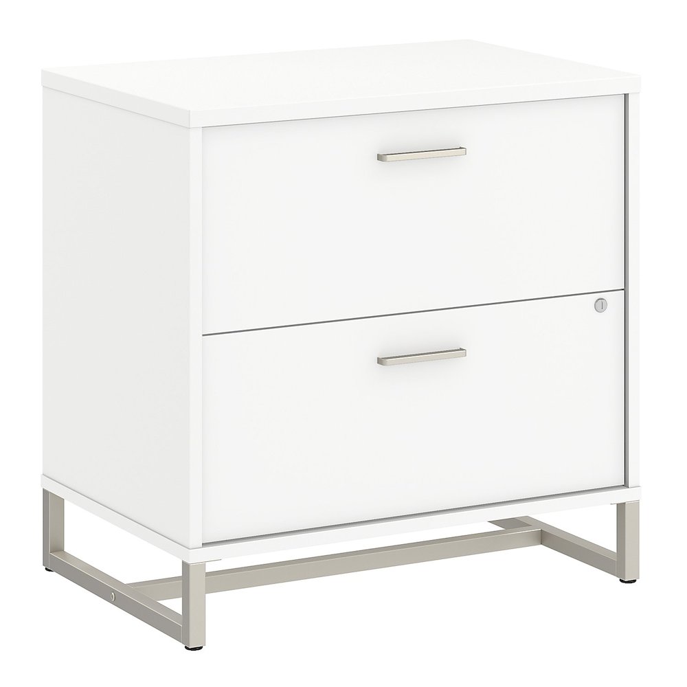 Method 2 Drawer Lateral File Cabinet in White - Assembled. Picture 1