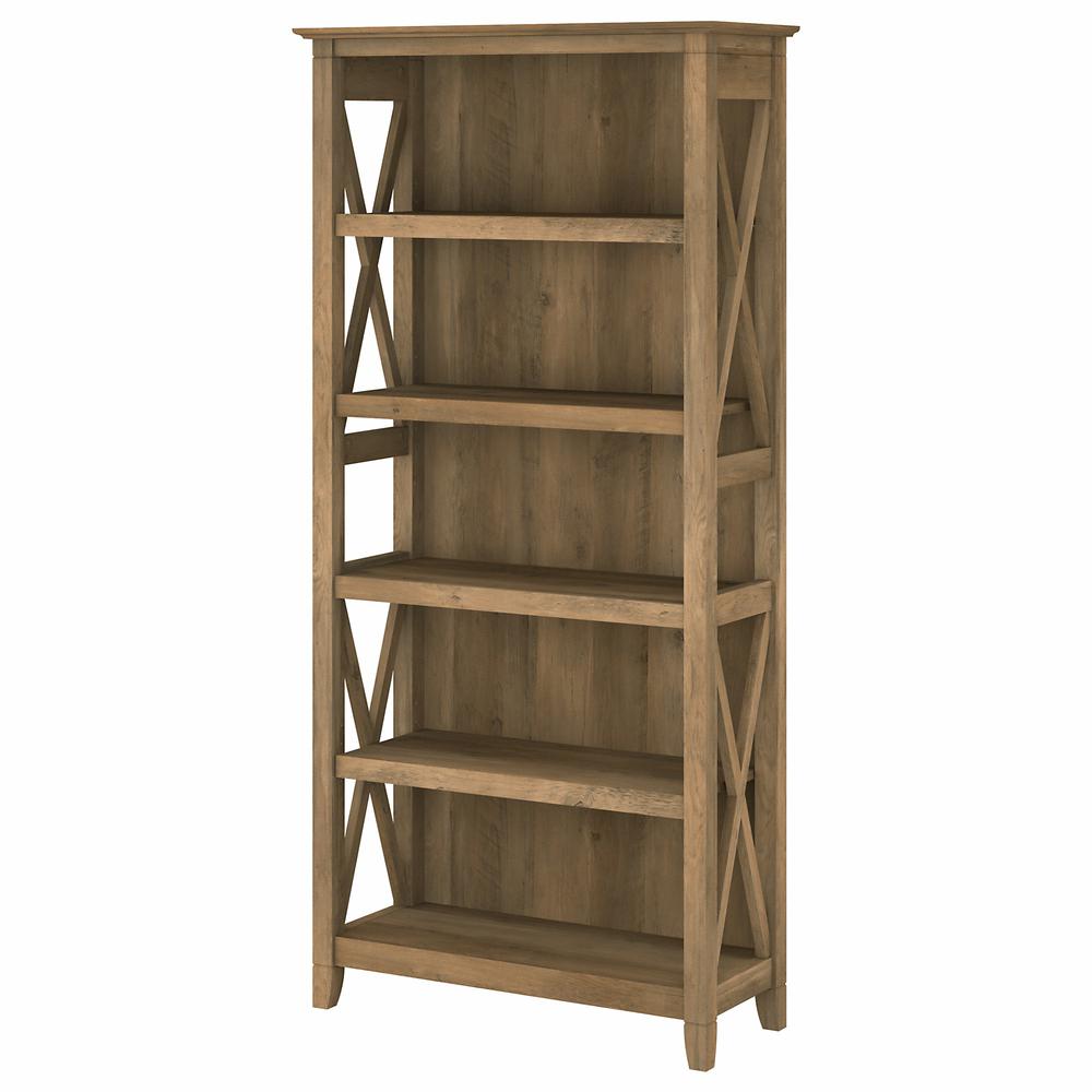 Key West Tall 5 Shelf Bookcase in Reclaimed Pine. Picture 1