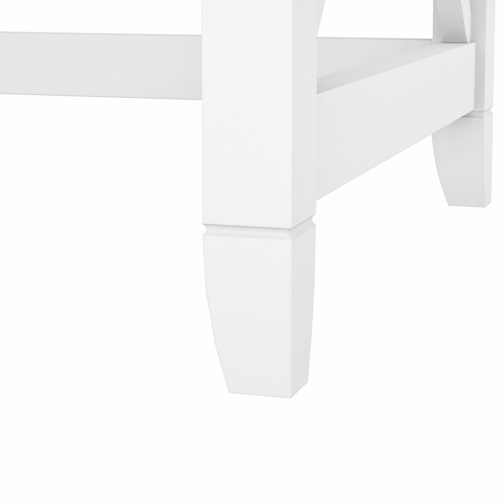 Key West 48W Writing Desk in Pure White and Shiplap Gray. Picture 4