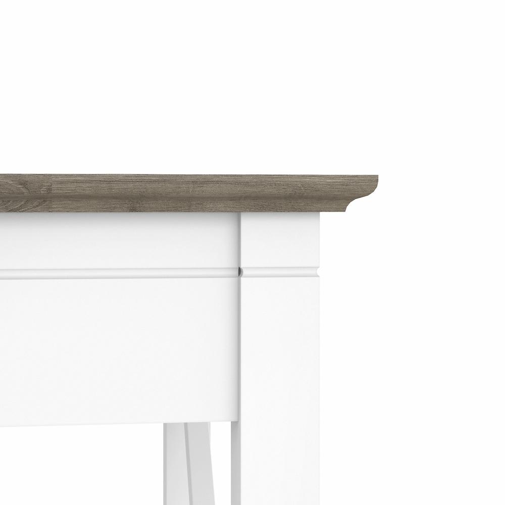 Key West 48W Writing Desk in Pure White and Shiplap Gray. Picture 6