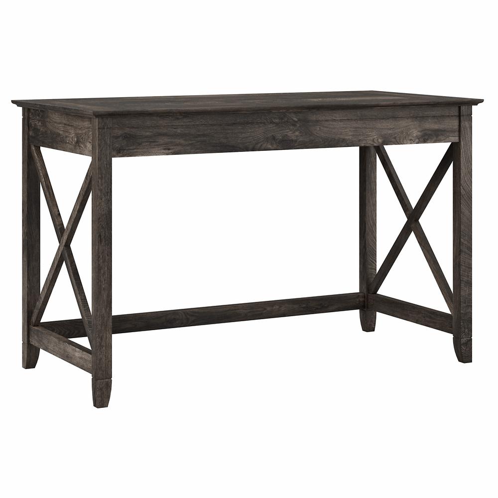 Key West 48W Writing Desk in Dark Gray Hickory. Picture 1