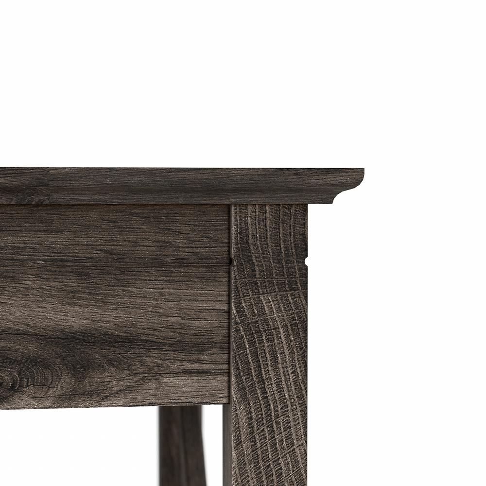 Key West 48W Writing Desk in Dark Gray Hickory. Picture 4