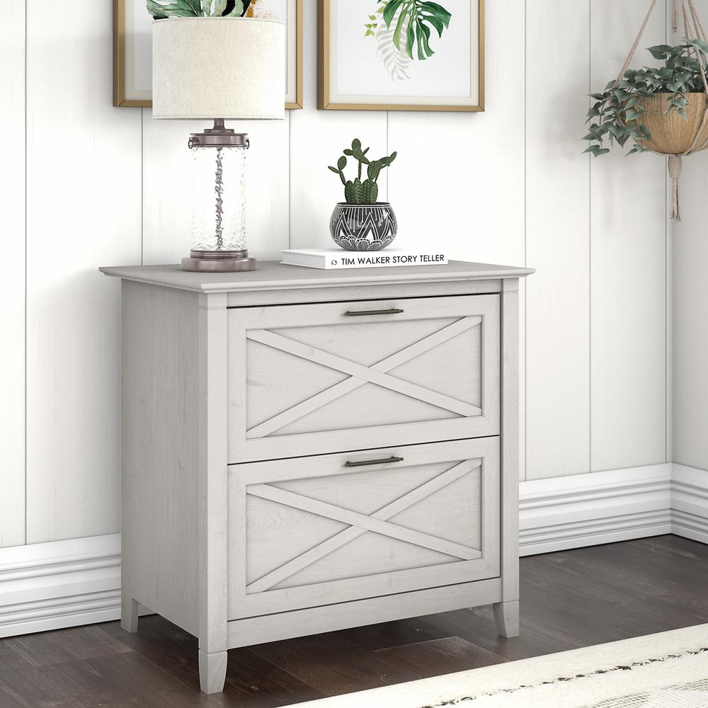 Key West 2 Drawer Lateral File Cabinet in Linen White Oak. Picture 2