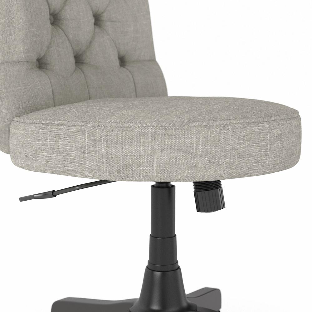 Bush Furniture Key West Mid Back Tufted Office Chair Light Gray. Picture 6