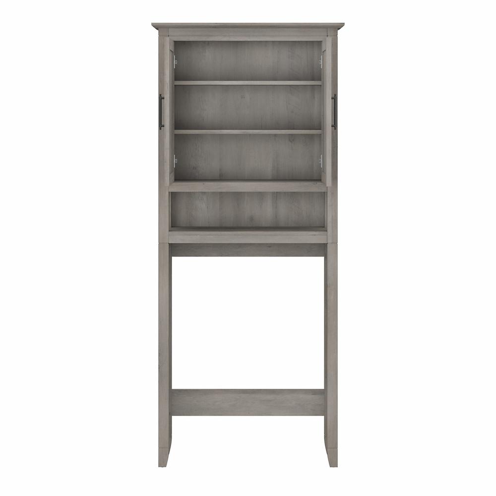 Tall Linen Cabinet and Over The Toilet Storage Cabinet Driftwood Gray. Picture 6