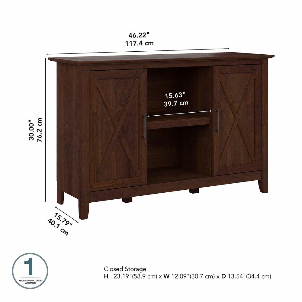 Bush Furniture Key West Accent Cabinet with Doors, Bing Cherry. Picture 5