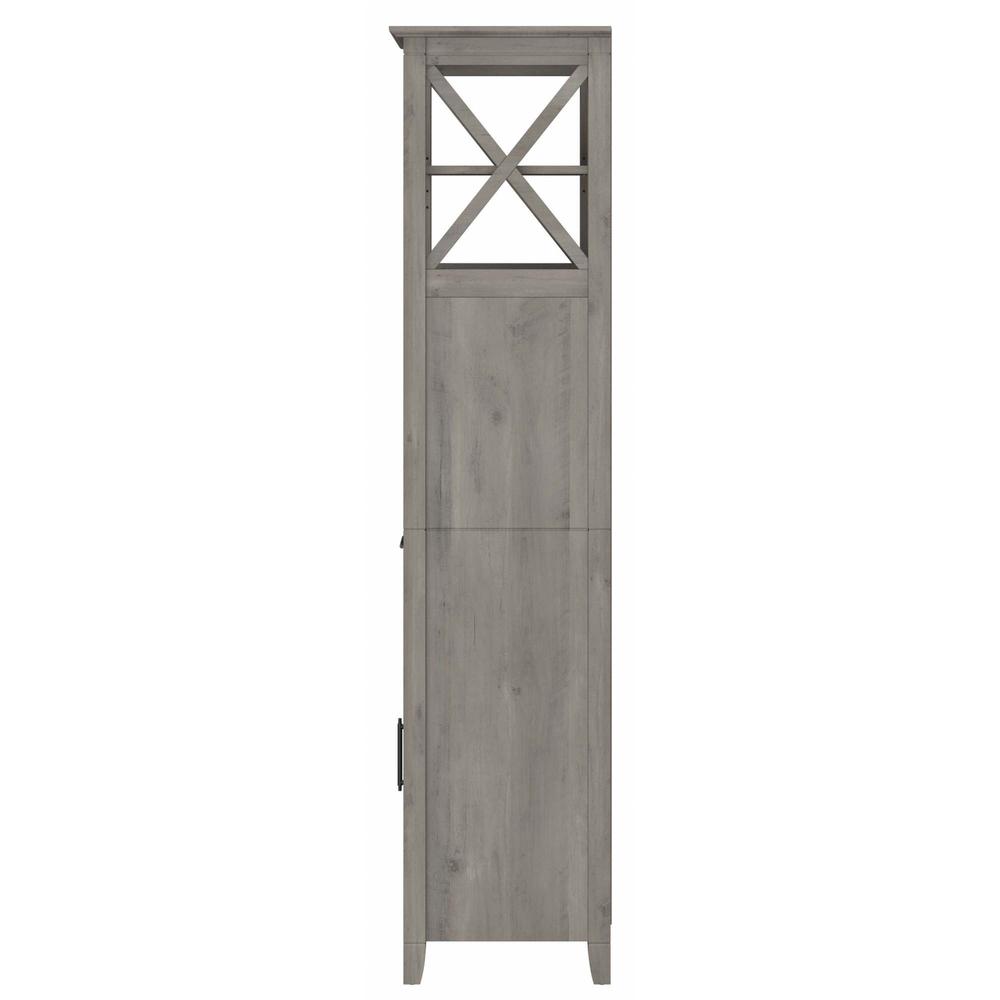 Key West Tall Bathroom Storage Cabinet in Driftwood Gray. Picture 3