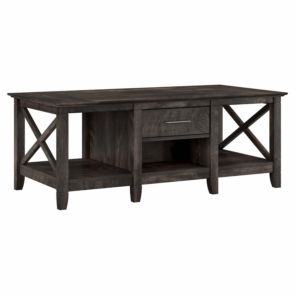 Key West Coffee Table with Storage in Dark Gray Hickory. Picture 1