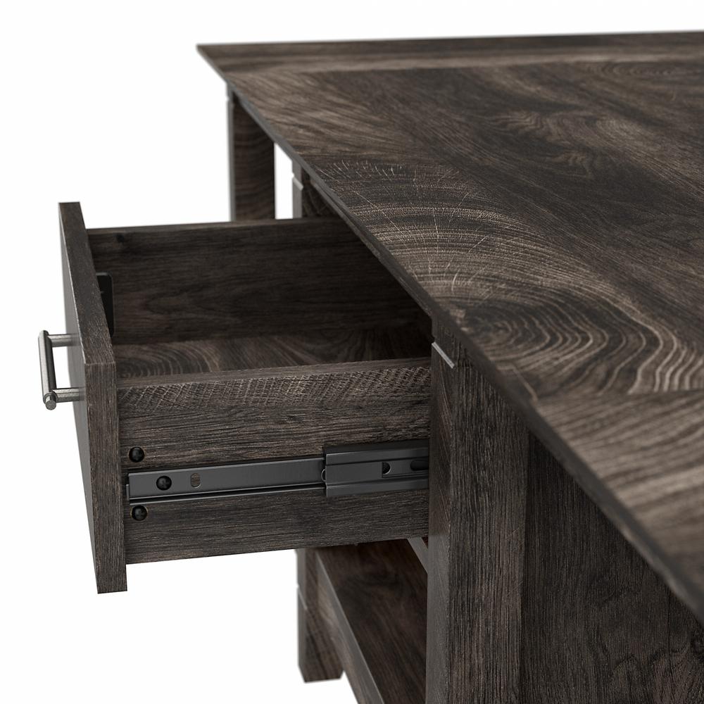 Key West Coffee Table with Storage in Dark Gray Hickory. Picture 6