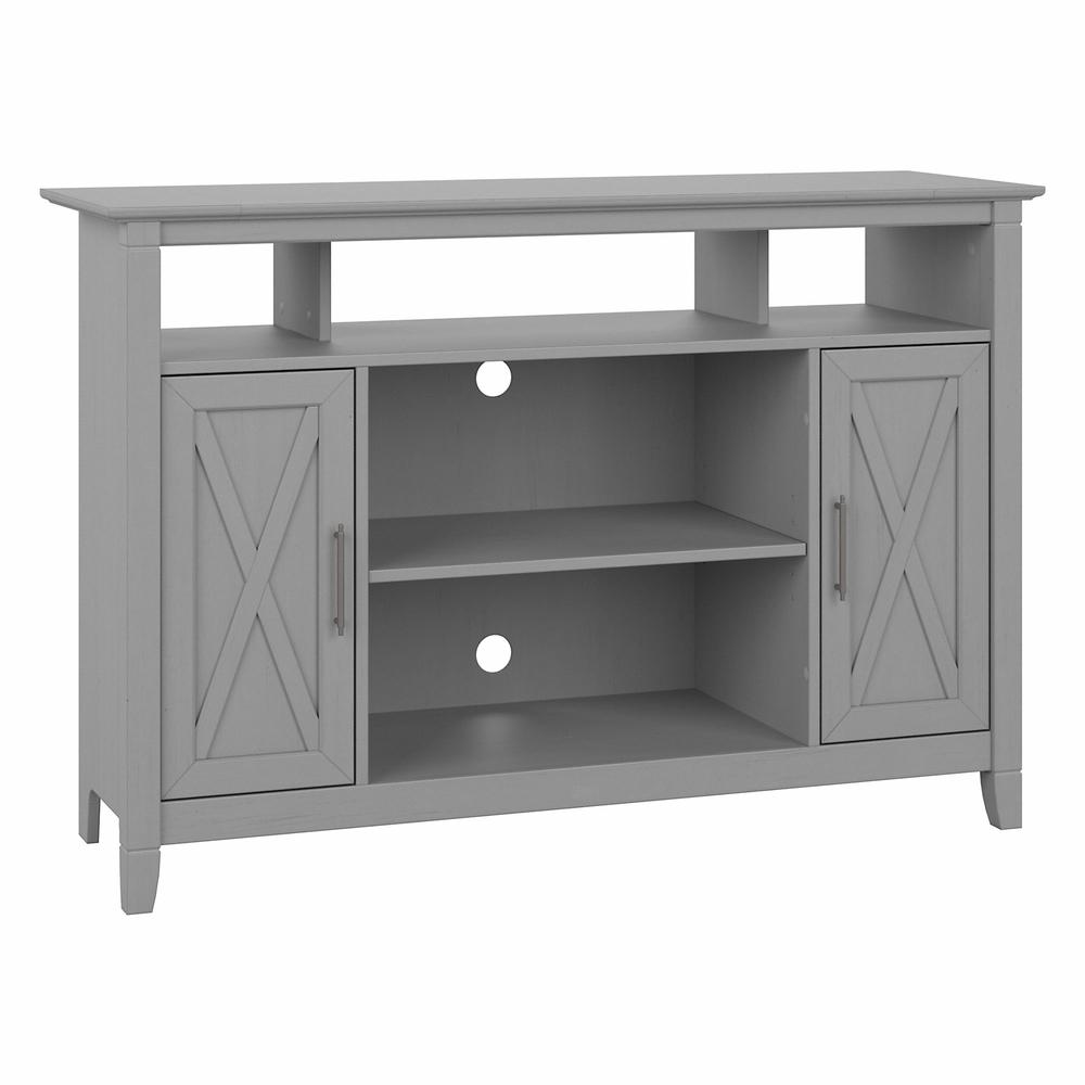 Bush Furniture Key West Tall TV Stand for 55 Inch TV, Cape Cod Gray. Picture 1