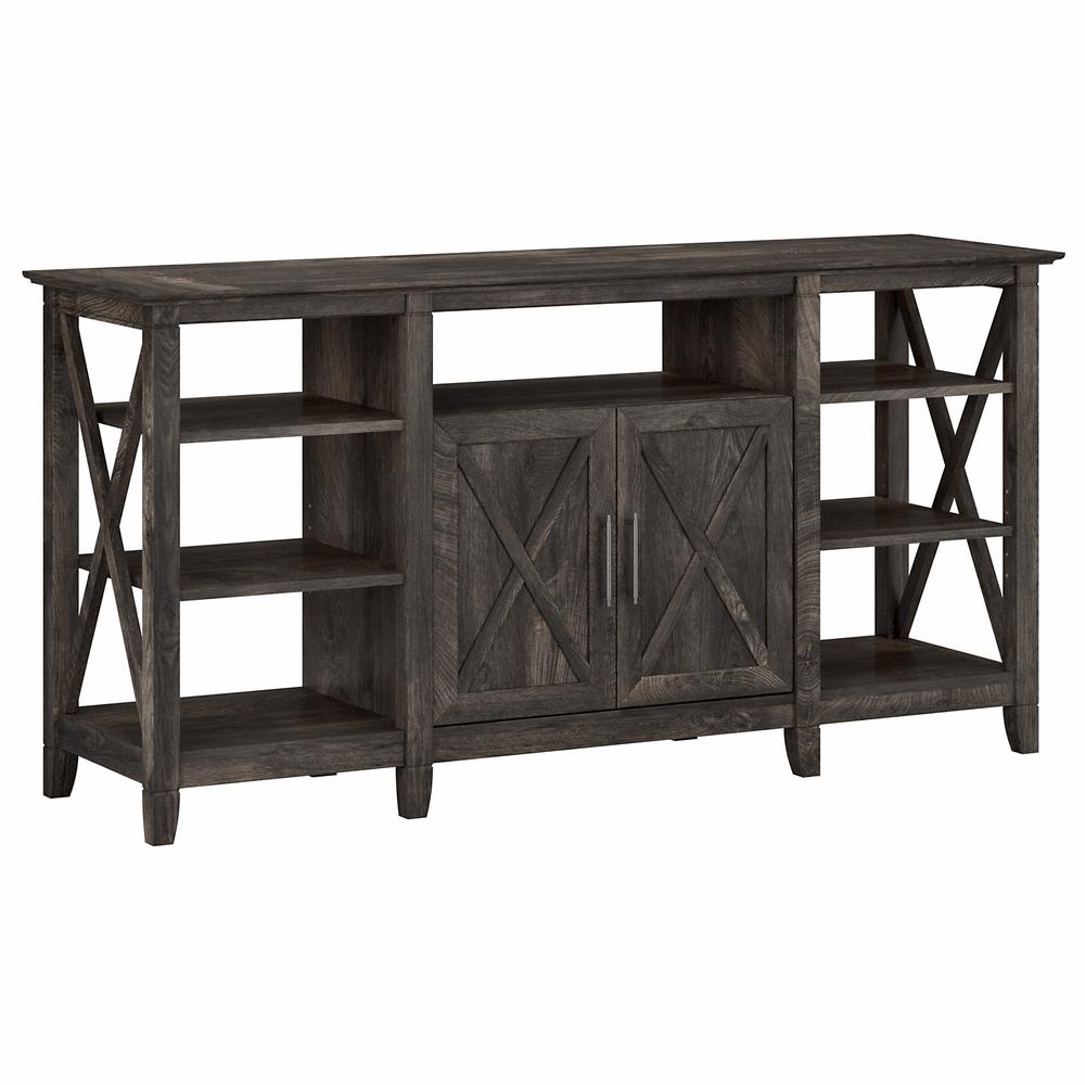 Key West Tall TV Stand for 65 Inch TV in Dark Gray Hickory. Picture 1