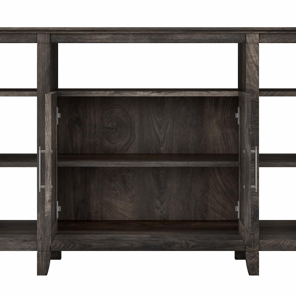 Key West Tall TV Stand for 65 Inch TV in Dark Gray Hickory. Picture 6
