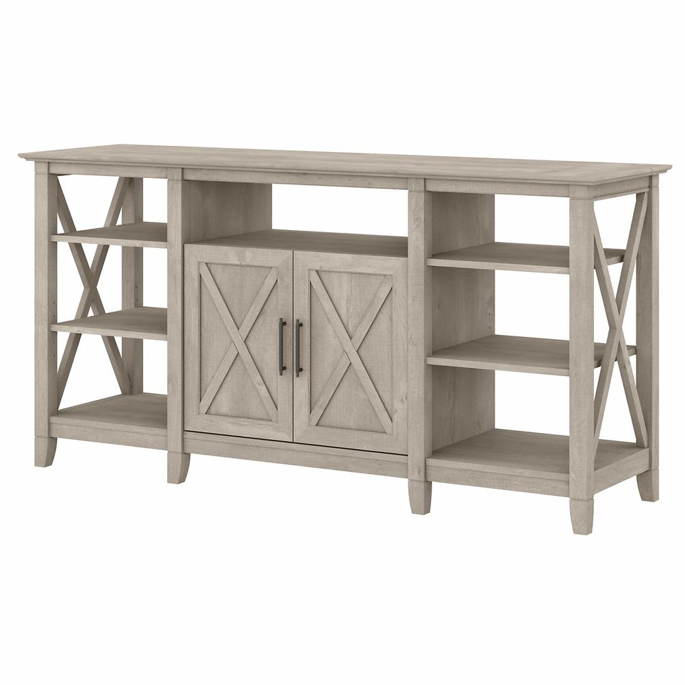 Key West Tall TV Stand for 65 Inch TV in Washed Gray. Picture 1