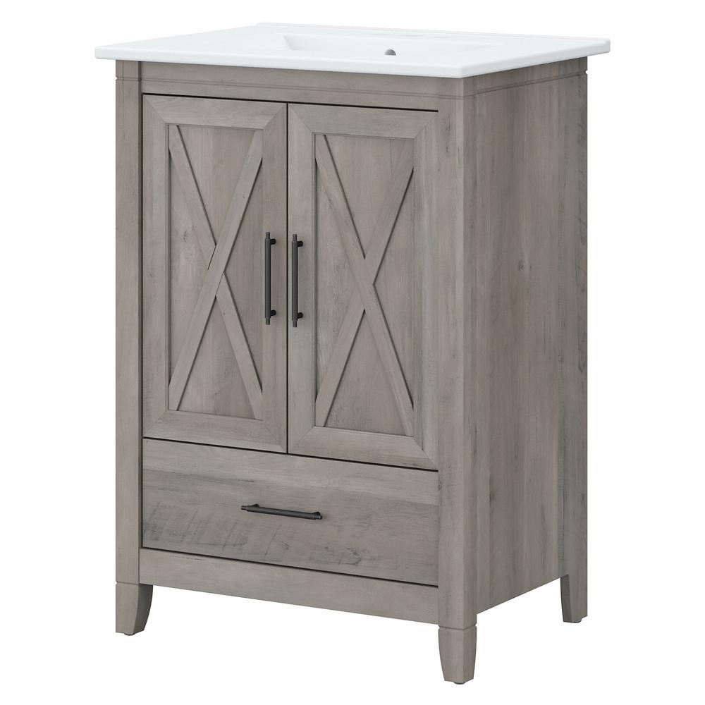 Bush Furniture Key West 24W Bathroom Vanity with Sink Driftwood Gray. Picture 1
