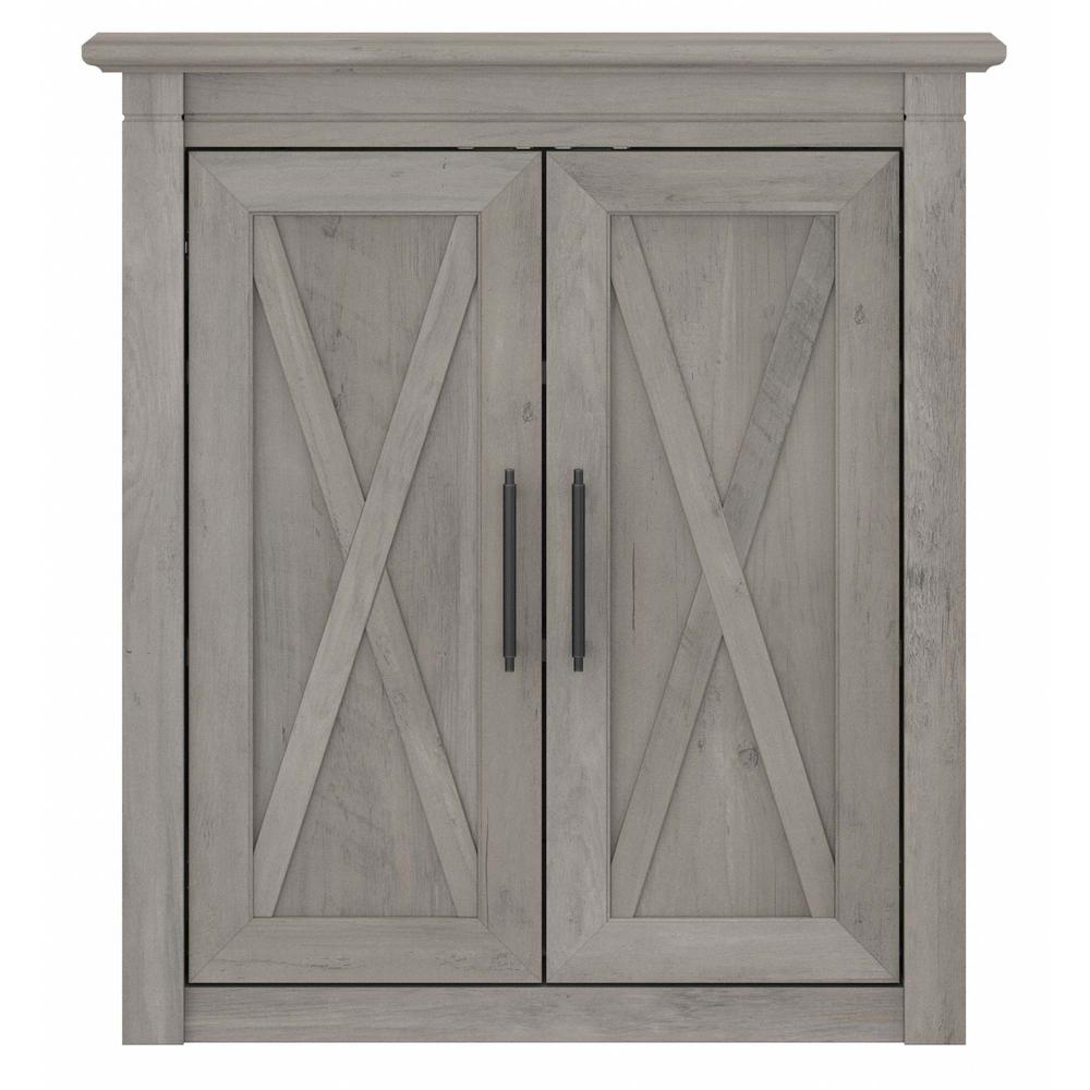 Key West Bathroom Wall Cabinet with Doors in Driftwood Gray. Picture 2