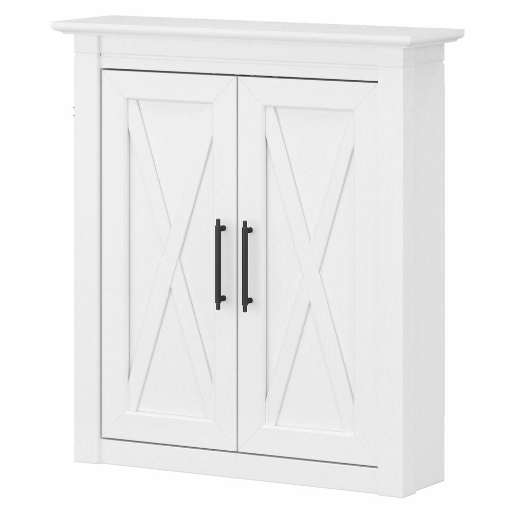 Key West Bathroom Wall Cabinet with Doors in White Ash. Picture 1