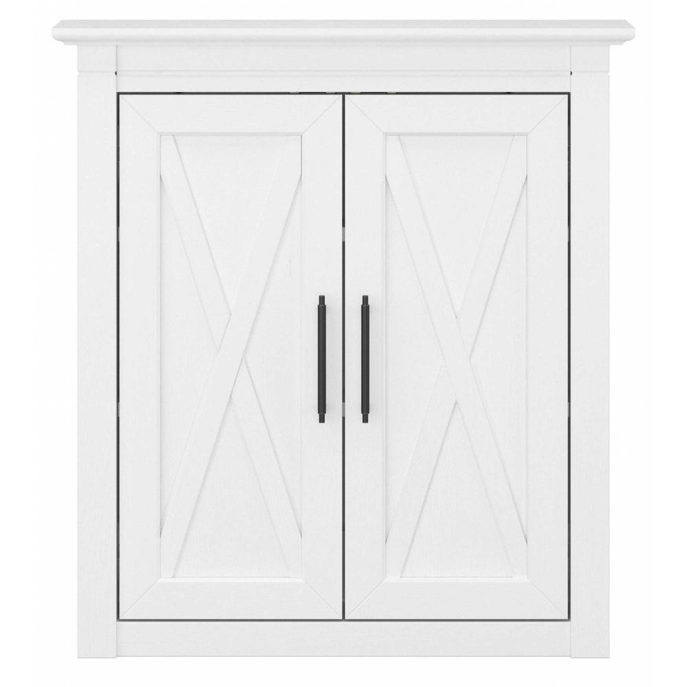 Key West Bathroom Wall Cabinet with Doors in White Ash. Picture 2