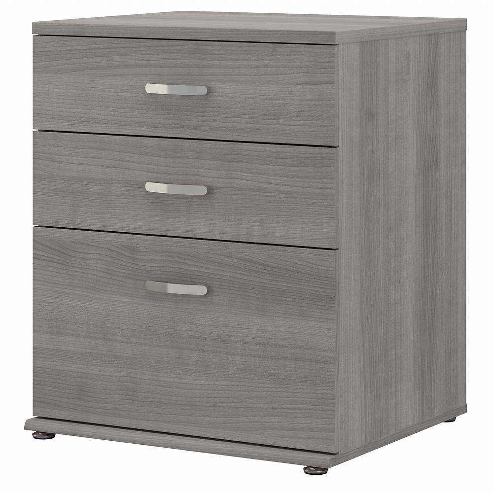 Bush Business Furniture Universal Laundry Room Storage Cabinet with Drawers, Platinum Gray. Picture 1