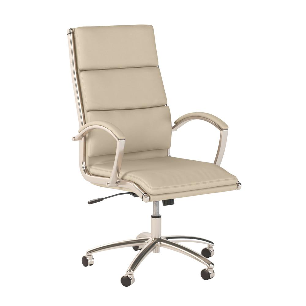 Move 40 Series High Back Leather Executive Office Chair - Antique White Leather. The main picture.