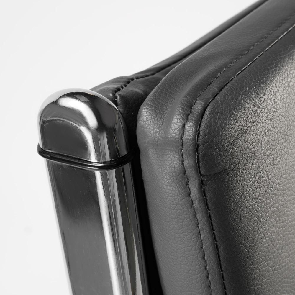 Move 40 Series High Back Leather Executive Office Chair - Dark Gray Leather. Picture 4
