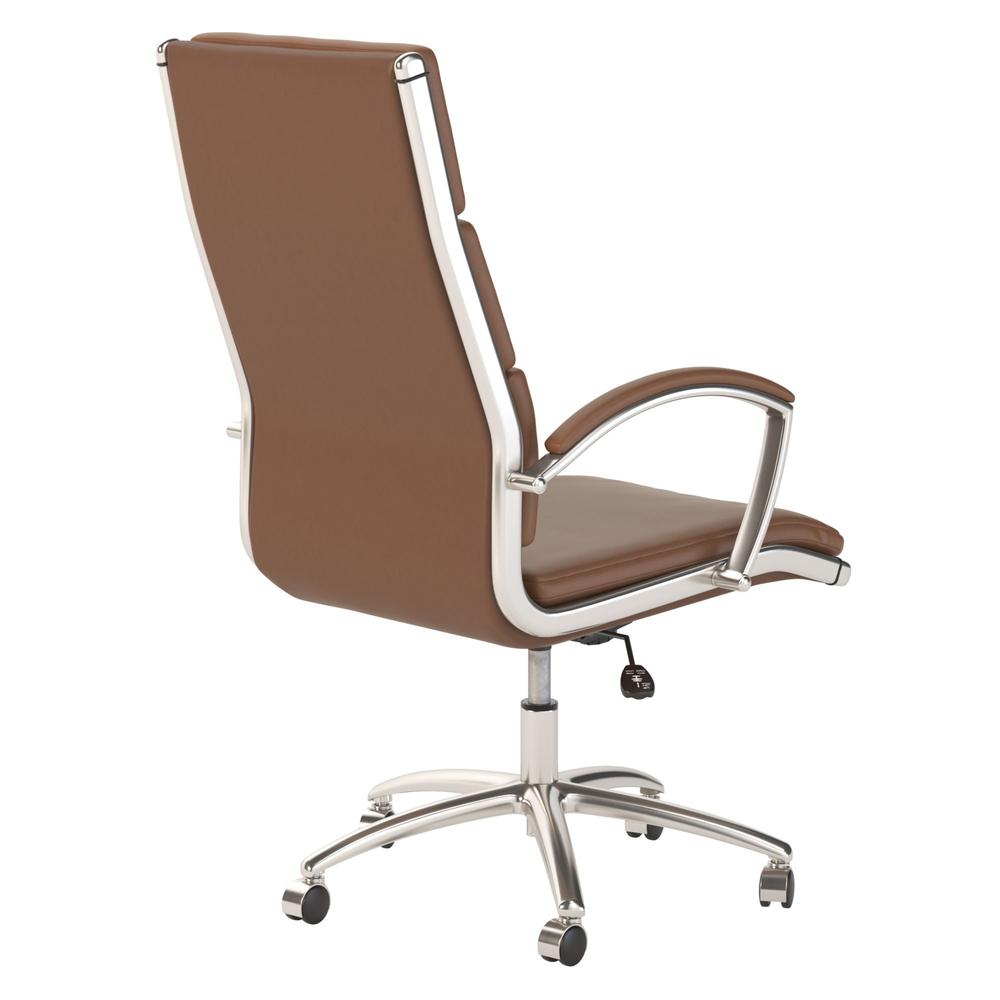Move 40 Series High Back Leather Executive Office Chair - Saddle Leather. Picture 2