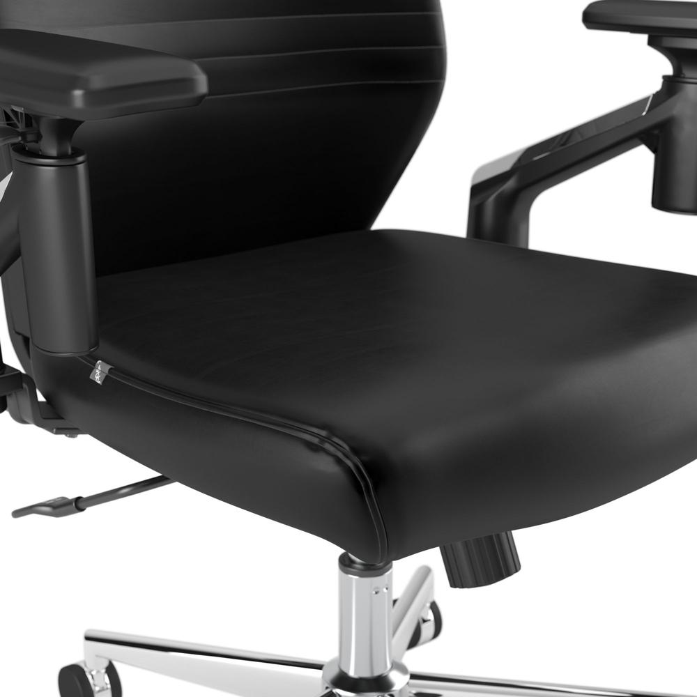 Move 40 Series Mid Back Leather Office Chair - Black Leather. Picture 11