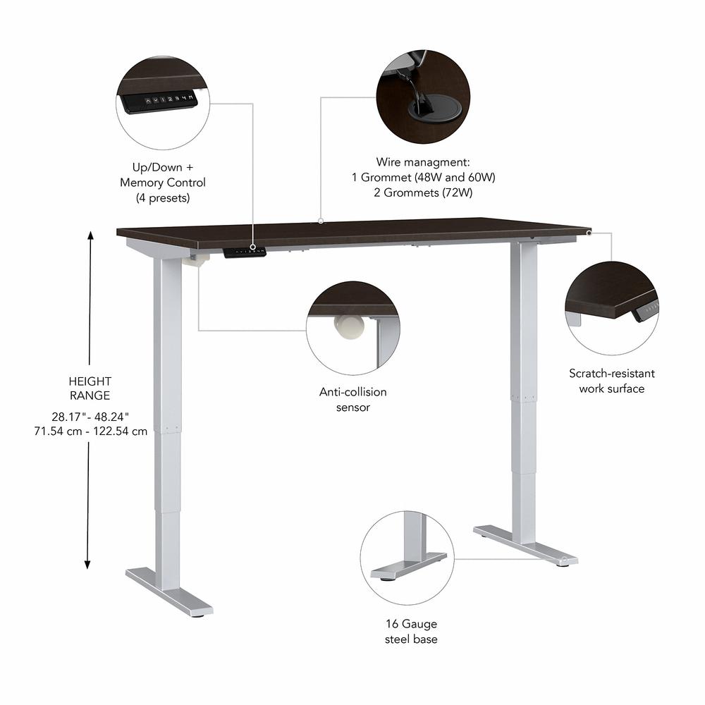 Move 40 Series - Bush Business Furniture Electric Height Adjustable Standing Desk. Picture 3
