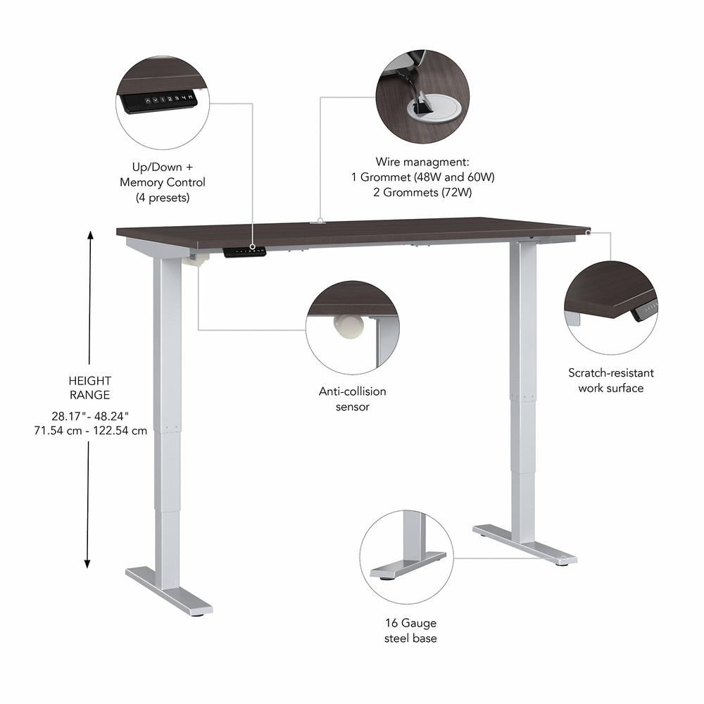 Move 40 Series - Bush Business Furniture Electric Height Adjustable Standing Desk. Picture 3
