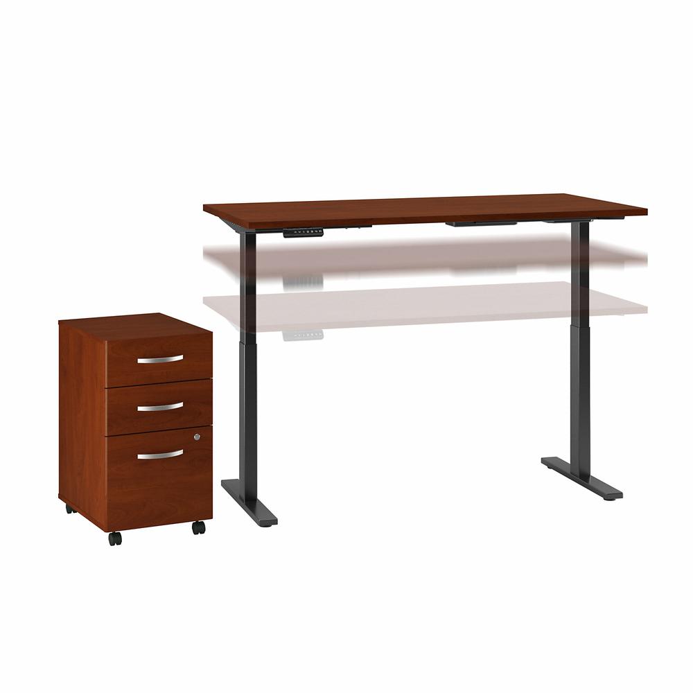 Move 60 Series 60W x 30D Height Adjustable Standing Desk with Storage. Picture 1