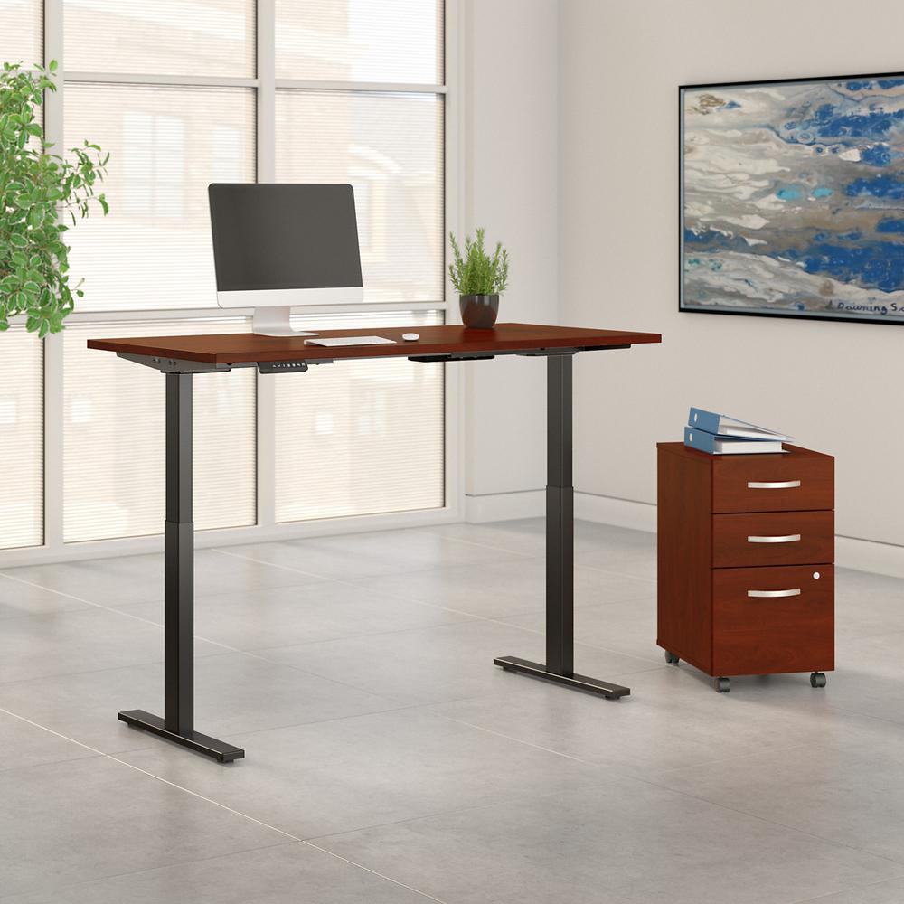 Move 60 Series 72W x 30D Height Adjustable Standing Desk with Storage. Picture 2