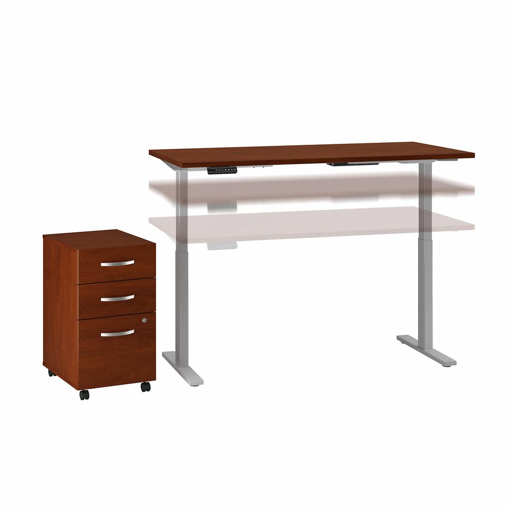 Move 60 Series 60W x 30D Height Adjustable Standing Desk with Storage. Picture 1