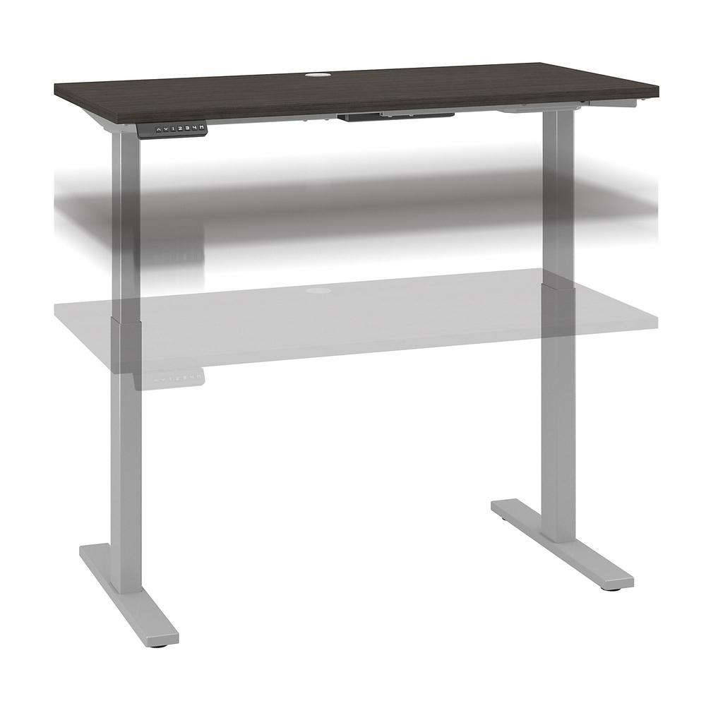 Move 60 Series by Bush Business Furniture 48W x 24D Height Adjustable Standing Desk , Storm Gray/Cool Gray Metallic. Picture 1