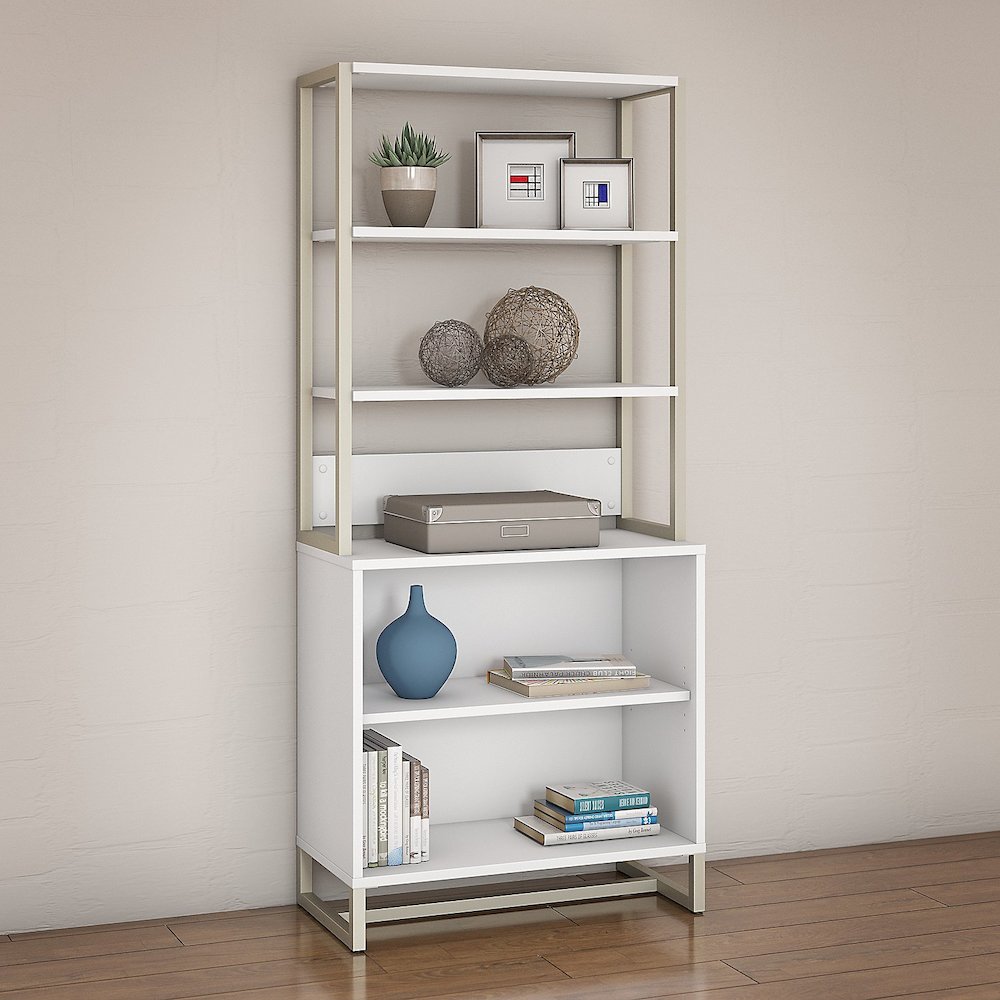 Method Bookcase with Hutch in White. Picture 2