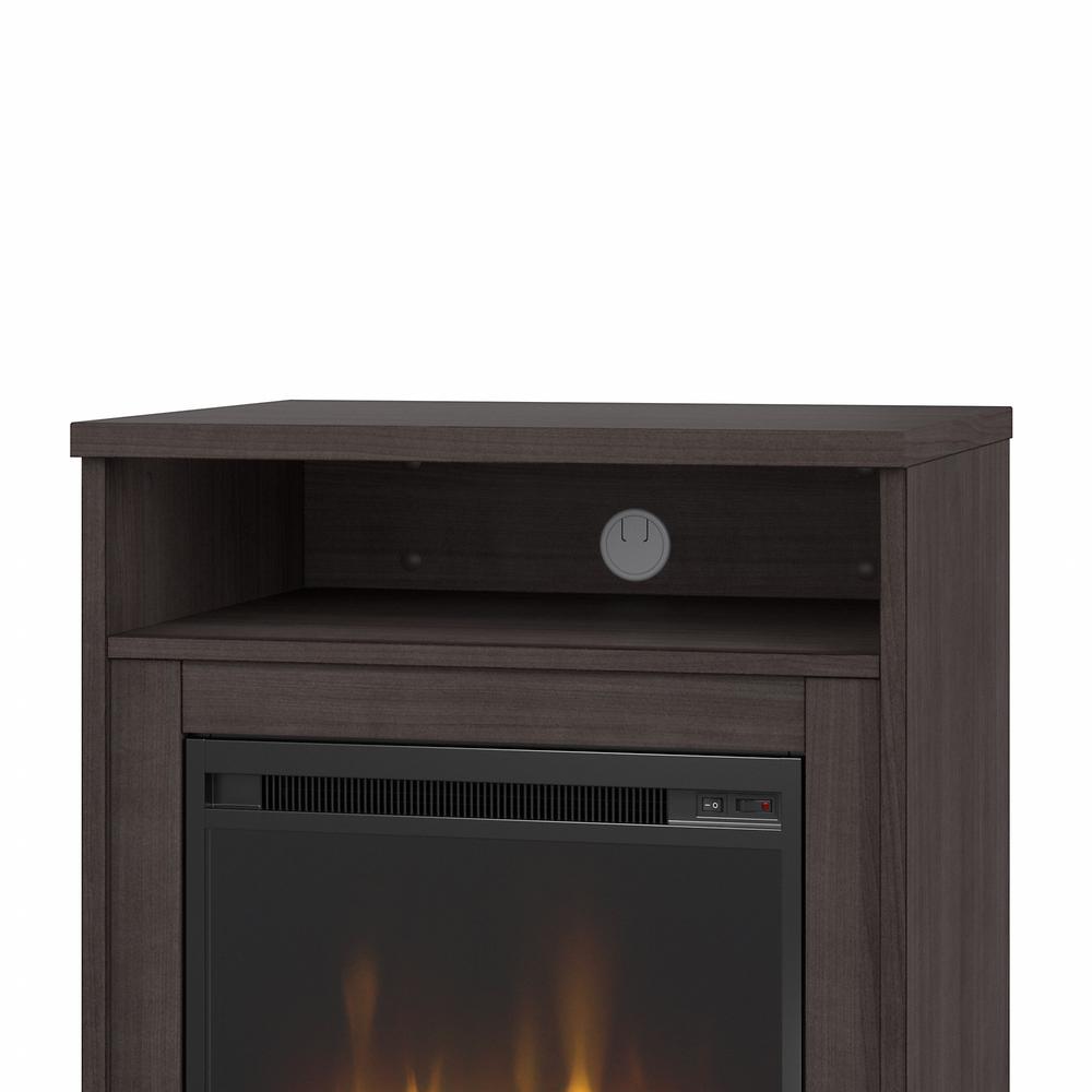 Bush Business Furniture Studio C 24W Electric Fireplace with Shelf - Storm Gray. Picture 6