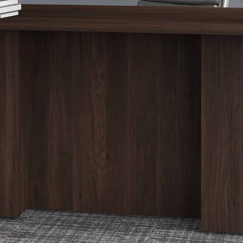 Bush Business Furniture Office 500 72W U Shaped Executive Desk with Drawers, Black Walnut. Picture 4