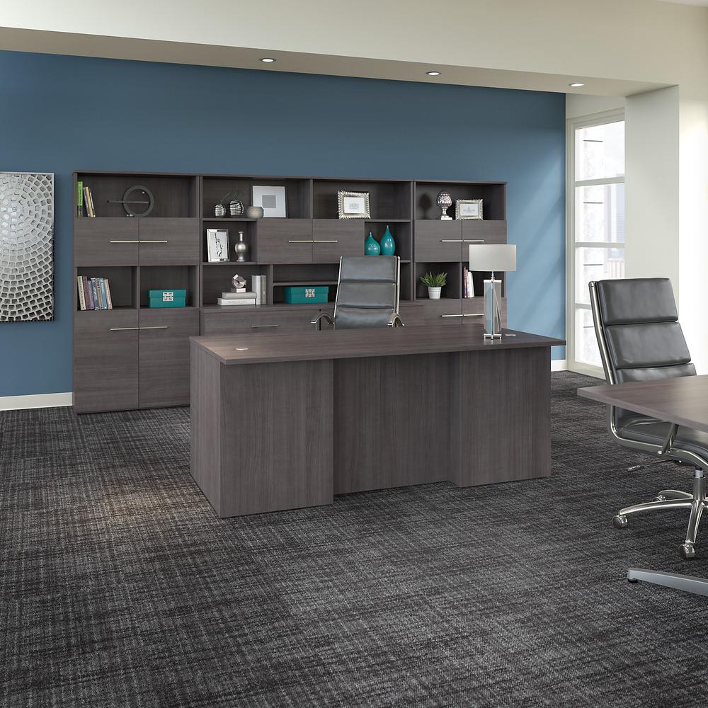 Bush Business Furniture Office 500 72W x 36D Executive Desk, Storm Gray. Picture 8