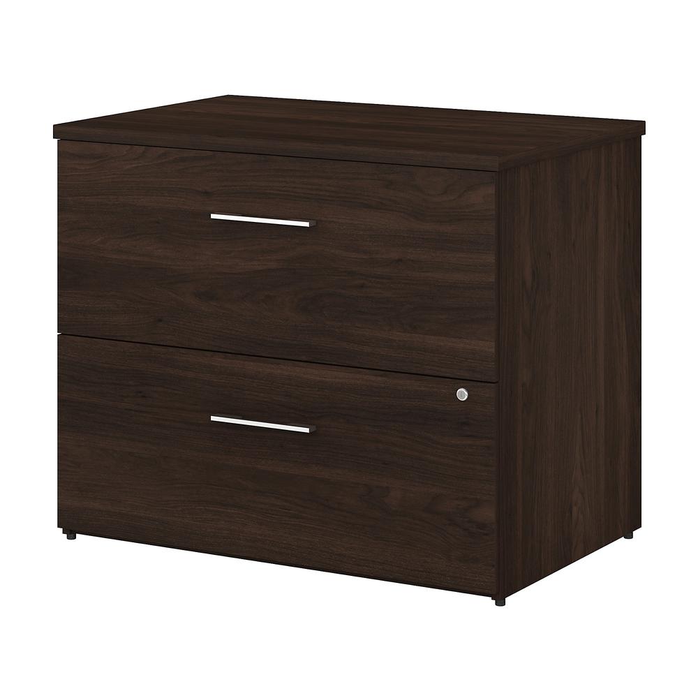 Bush Business Furniture Office 500 36W 2 Drawer Lateral File Cabinet - Assembled, Black Walnut. The main picture.