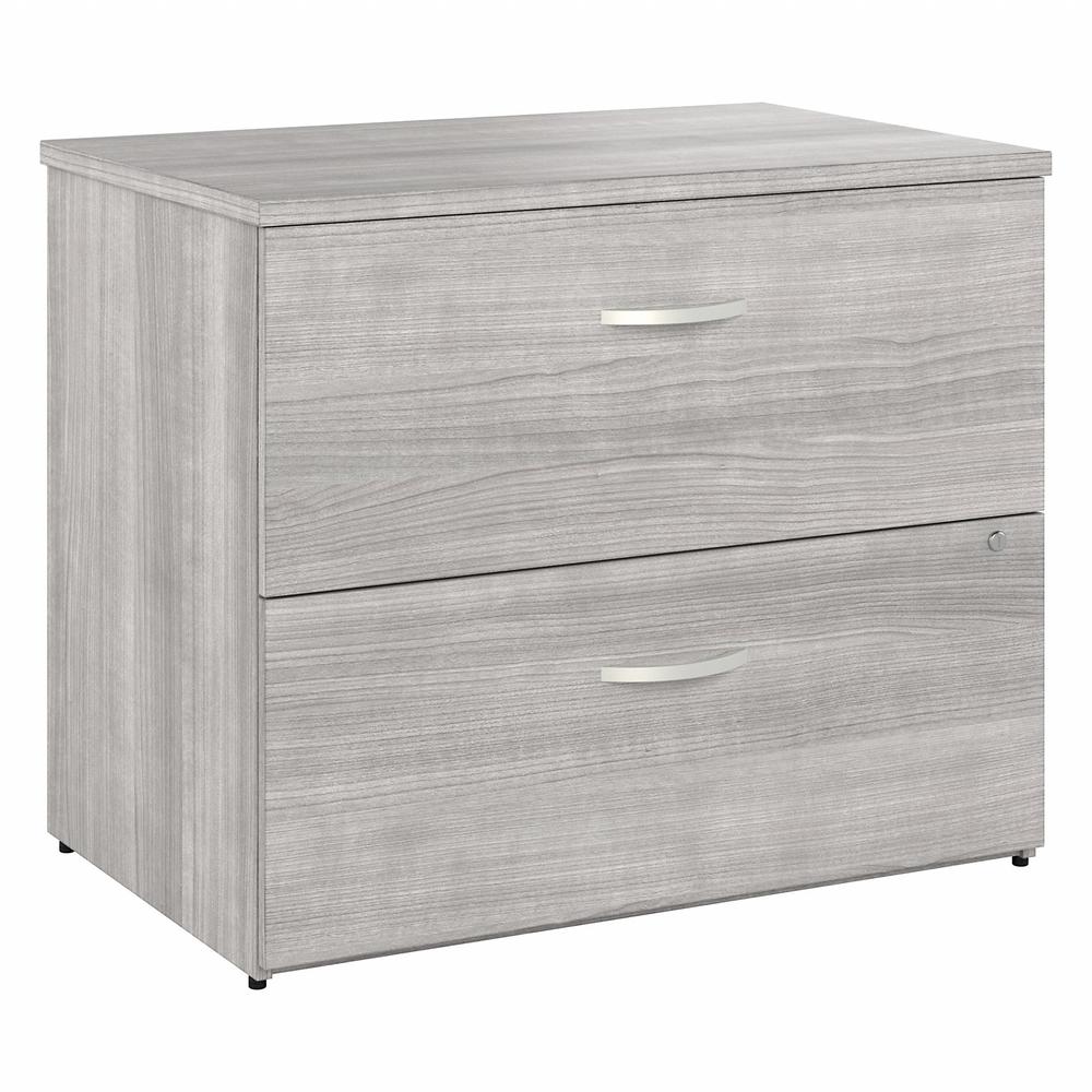Bush Business Furniture Hybrid 2 Drawer Lateral File Cabinet - Assembled - Platinum Gray. Picture 1