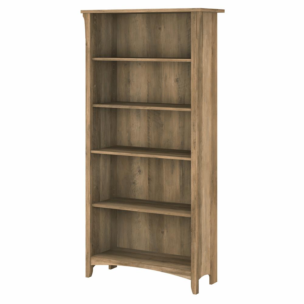 Bush Furniture Salinas Tall 5 Shelf Bookcase, Reclaimed Pine. Picture 1