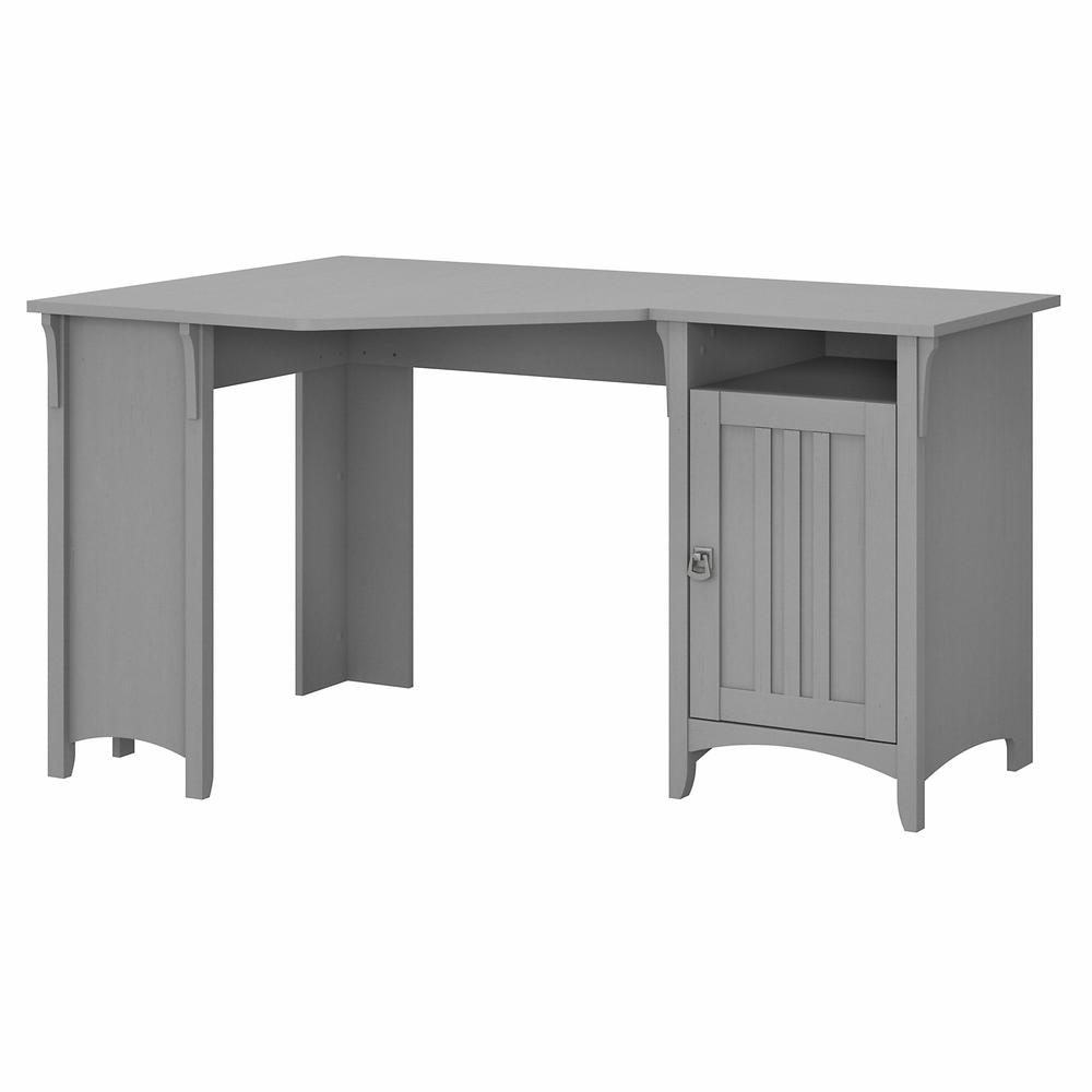 Bush Furniture Salinas 55W Corner Desk with Storage, Cape Cod Gray. Picture 1